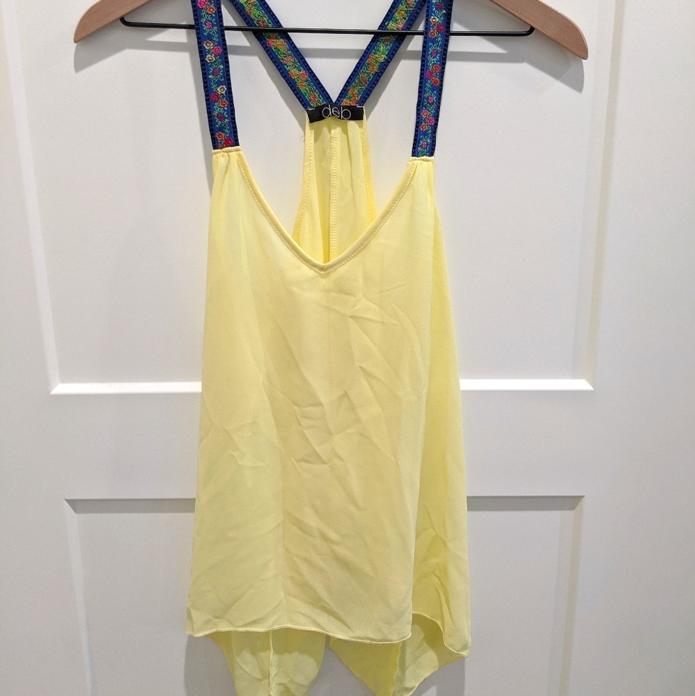 Yellow Flowy Tank Top
